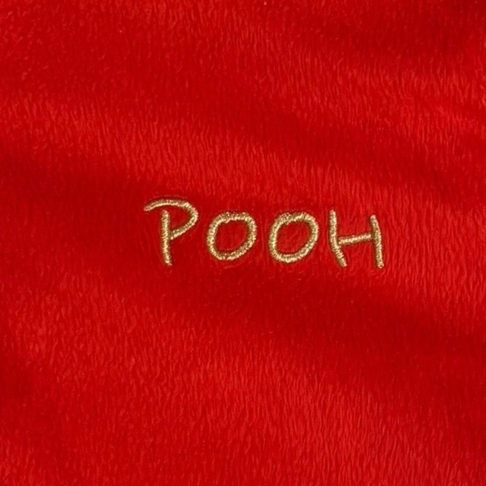 Disney Winnie the Pooh Hooded Union Suit One Piece Pajamas Yellow Red Small 4/6 - Picture 8 of 8